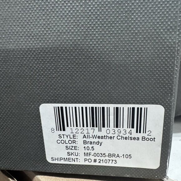 Nisolo Mens All Weather Chelsea Boot Brandy Size 10.5 M main image 6